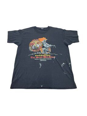 Vintage 1980s US Marine Corps Screen Stars Single Stitch T Shirt Made USA
